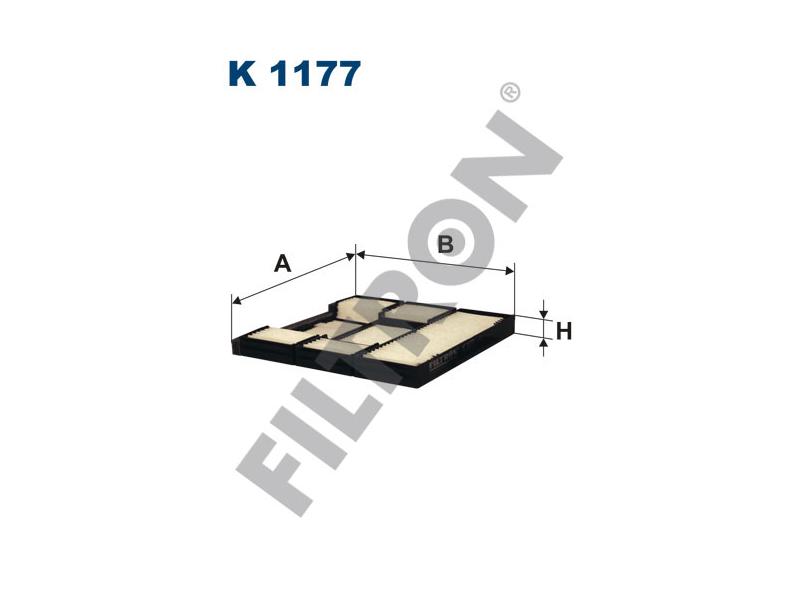 FILTRON K1177 — POLEN FİLTRESİ 220×204x20 TOYOTA COROLLA 1.4-1.6-2.0 D 97-00