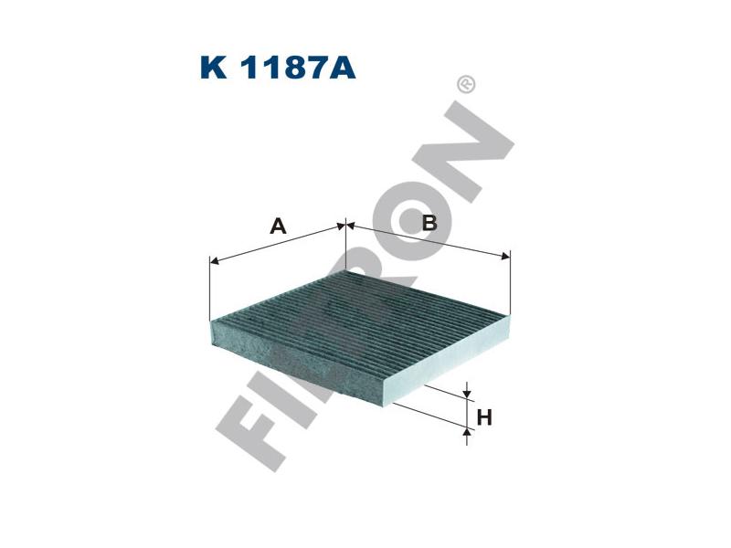 FILTRON K1187A — POLEN FİLTRESİ KARBONLU HONDA ACCORD 2.0L 2.4L K20A K24A R20A3 CL CU kasa 03> 2.2L N22A CTDi C N kasa 04> /
