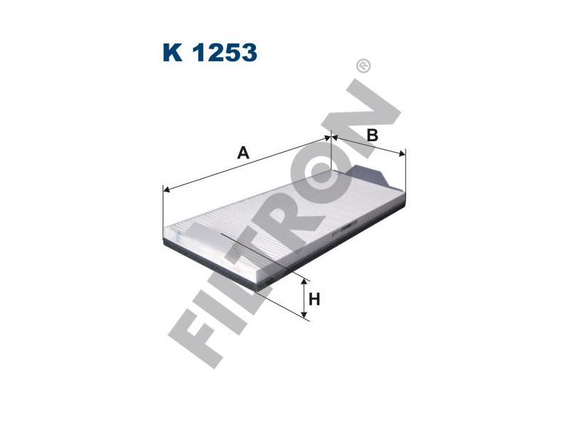 FILTRON K1253 — POLEN FİLTRESİ MERCEDES-BENZ ATEGO I/II, AXOR I/II, ECONIC I/II OM902-OM904-OM906-OM926-OM457 1998-