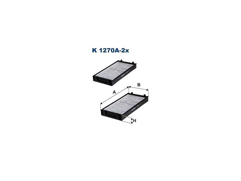 FILTRON K1270A2X — POLEN FİLTRESİ X5 E70-X5 F15-X5 F85 M-X6 E71-X6 E72 -X6 F16-X6 F86 -X6 M 07- ( KARBONLU )
