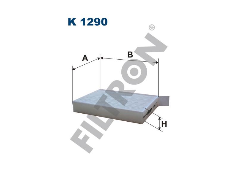 FILTRON K1290 — POLEN FILTRESI 141×199*30 OPEL AGILA B SUZUKI SPLASH 08-