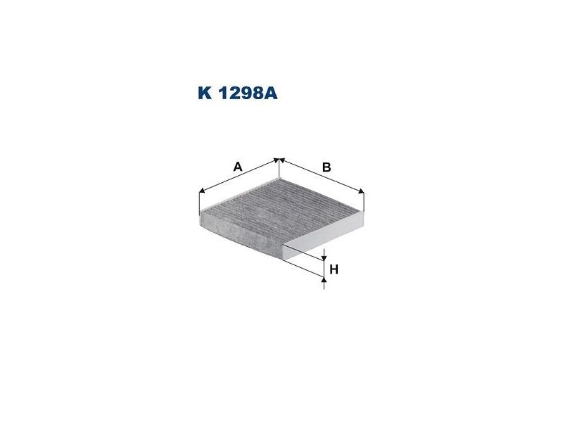 FILTRON K1298A — KABİN FİLTRESİ KARBONLU HONDA CITY V SEDAN CIVIC X CR-V V CR-Z JAZZ III-IV HR-V