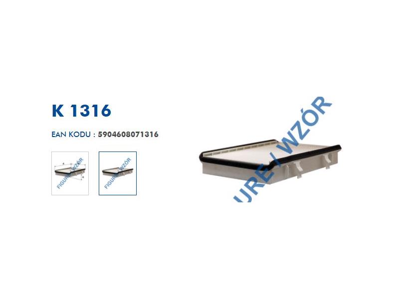 FILTRON K1316 — KABİN FİLTRESİ ( MAZDA3 13-// MAZDA3 15-/ / MAZDA 6 12-/ / MAZDA CX3 12-/ ''BENZİNLİ-DİZEL'')