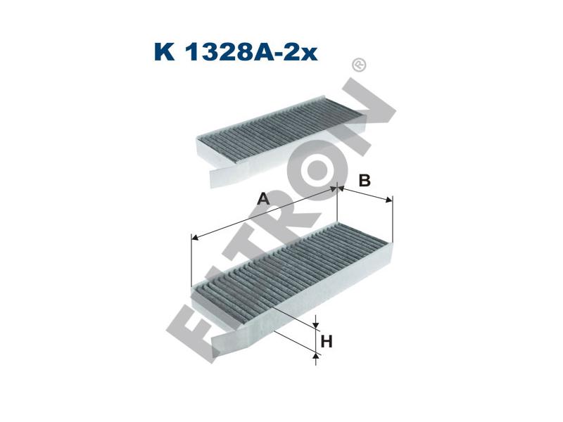 FILTRON K1328A2X — POLEN FİLTRESİ 259×99x33 KARBONLU TAKIM PEUGEOT P308 II III P508 II DS4 DS9 OTOMOBIL