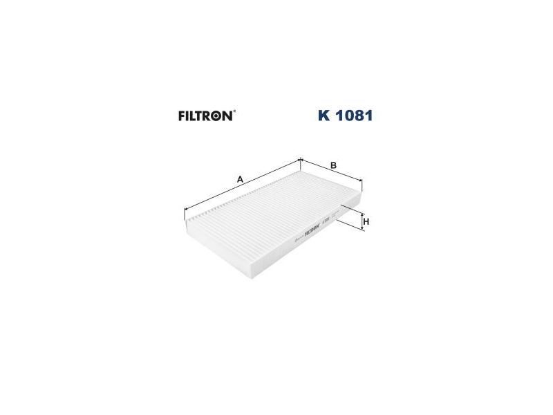FILTRON K8005 — POLEN FİLTRESİ 329×164x30 OPEL COMBO C CORSA C TIGRA VECTRA C FIAT CROMA 05- SAAB 9-3 ESKİ NO: K 1081