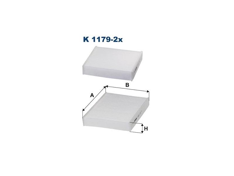 FILTRON K8011 — POLEN FİLTRESİ 203×156x30 PEUGEOT P2008 I-II P207 P208 I CITROEN C3 II-III C4 CACTUS DS3 DS5 ESKİ NO: K
