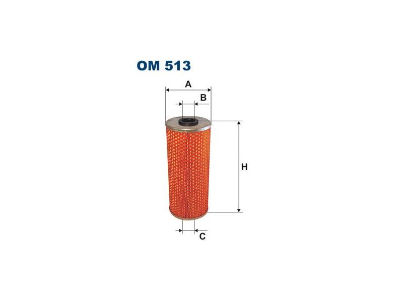 FILTRON OM513 — YAĞ FİLTRESİ LKW M.BENZ O309 O371 O402 SETRA