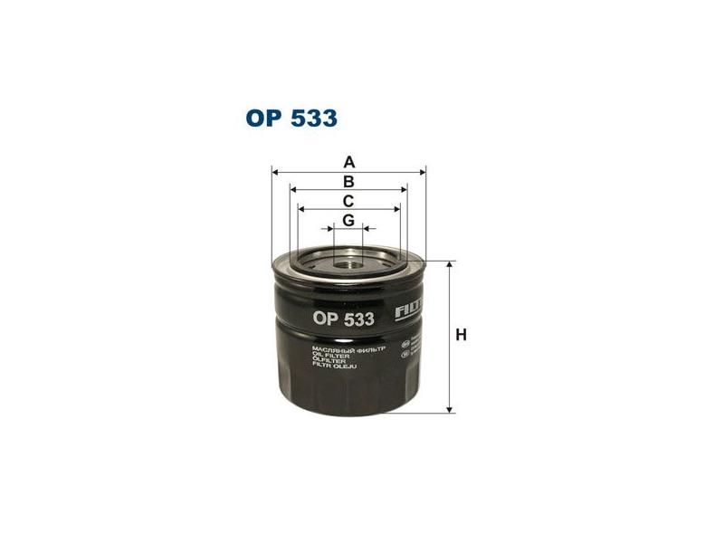 FILTRON OP533 — YAĞ FİLTRESİ ALLIS-CHALMERS, CASE, DODGE, FAUN, FORD, J.C.B., LINDE, NEW HOLLAND, ORENSTEIN/KOPPEL, ROVER
