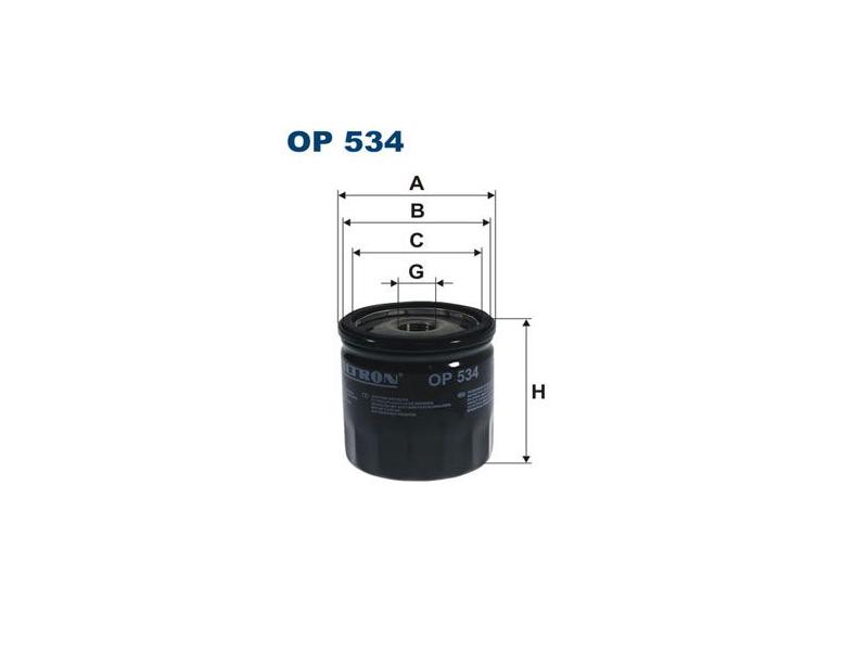 FILTRON OP534 — YAĞ FİLTRESİ CHRYSLER GRAND VOYAGER I/II/III/ JEEP CHEROKEE II/TOYOTA 2,5-3,0 3,3 00-
