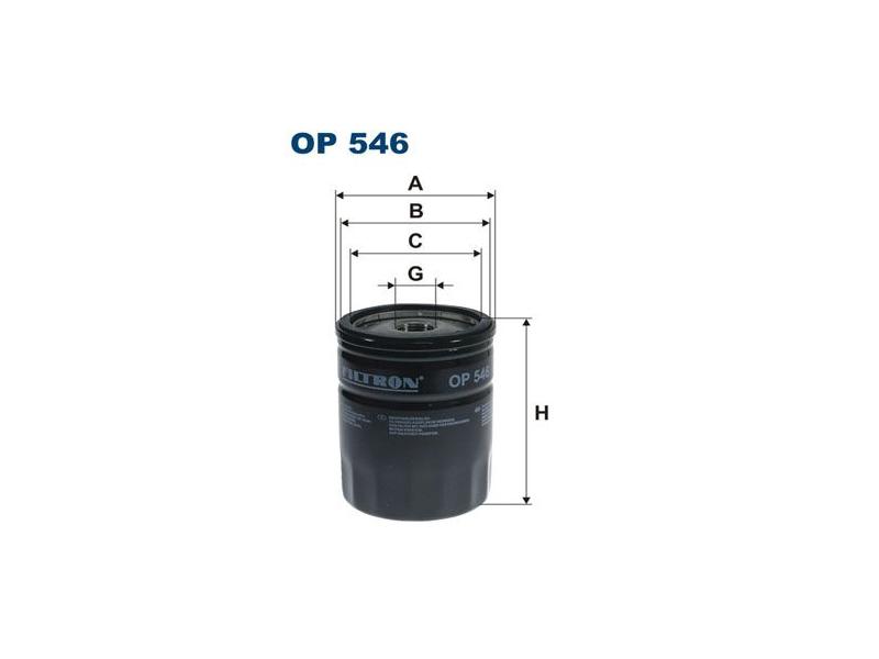 FILTRON OP546 — YAĞ FİLTRESİ FORD ESCORT4-5-6-7 FIESTA1-2-3 MONDEO1-2 SIRERA2 88-
