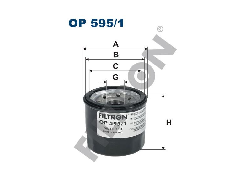 FILTRON OP5951 — YAĞ FİLTRESİ MAZDA 6 GJ 2.0 SKYACTIV-G 165HP 02/13-