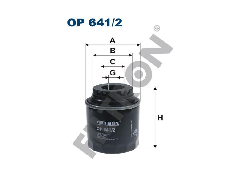 FILTRON OP6412 — YAĞ FİLTRESİ GOLF6 / JETTA / TIGUAN / A3 / POLO / IBIZA 10= 1.2 TSI-1.4 TSI