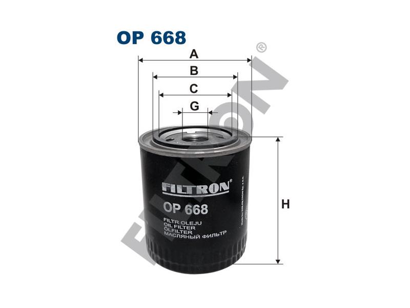 FILTRON OP668 — YAG FILTRESI SCANIA 112, 113, 114, 124, 143, 144, 164, 93, 94, T DSC11 (Euro2) 1996-2004