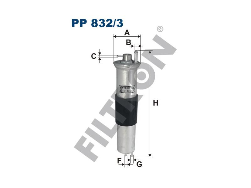 FILTRON PP8323 — YAKIT FİLTRESİ (BENZİN) BMW E46 3.16tI - 3.18tI - 3.25 tI M52-M54