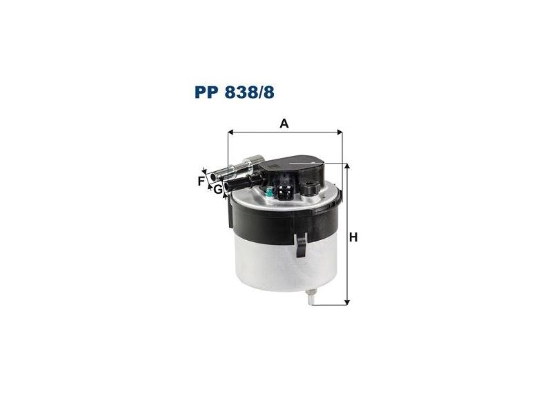 FILTRON PP8388 — YAKIT FİLTRE ( FORD FOCUS CMAX 1.6 TDCİ 04- ) / VOLVO (S40-V50-C30-S60-S80-V70) (D4164T) (06-11)