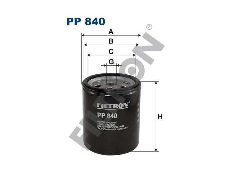 FILTRON PP840 — YAKIT FİLTRESİ 92×77x71 MERCEDES W123 C123 W460 2.0D OM615 OM616 OM617