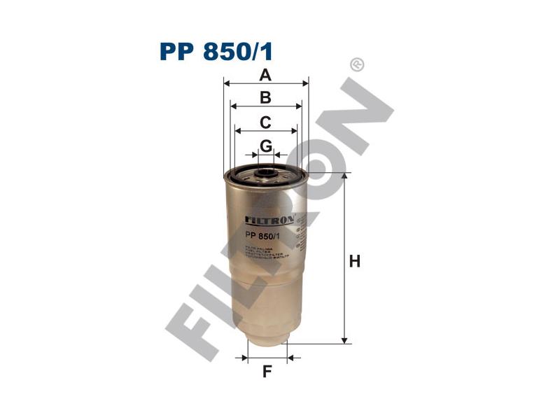 FILTRON PP8501 — YAKIT FİLTRESİ 184×84x71 AUDI 100 90- 2.5TDI 1T