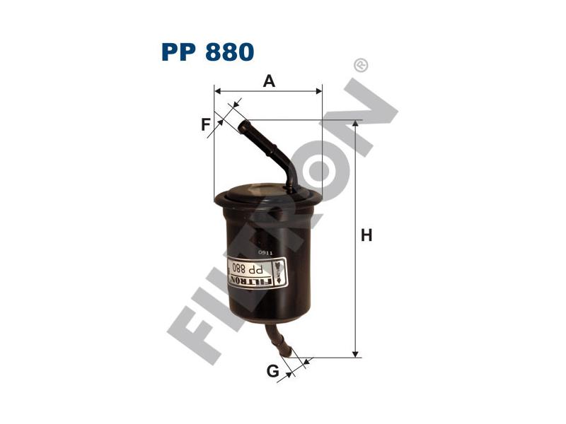 FILTRON PP880 — YAKIT FİLTRESİ KIA SEPHIA, MAZDA 121, 323C/F/P/S (BA), 323C/F/S (BG), 323F/P/S (BJ), ARTIS, MX3