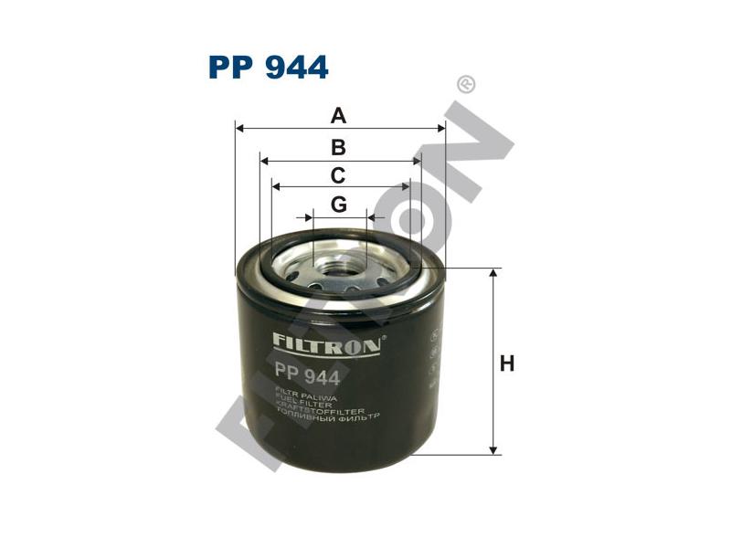 FILTRON PP944 — YAKIT FİLTRESİ BOGDAN A; HYSTER H; KOMATSU FD, SD; NISSAN LAUREL, PATROL; TOYOTA HILUX, LANDCRUISER;