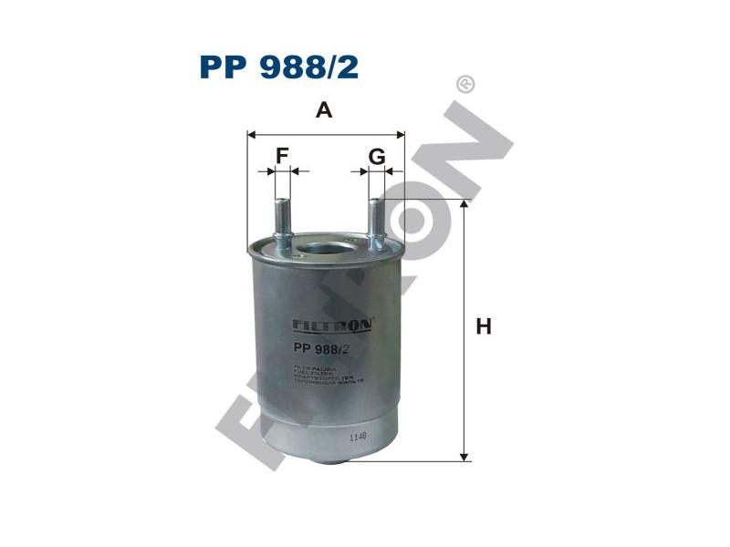 FILTRON PP9882 — YAKIT FİLTRESİ (DİZEL) RENAULT FLUENCE 1.5 DCI 10-/ MEGANE III 1.5 DCI-1.9DCI 09- /SCENIC III 1.5 DCI-1.9