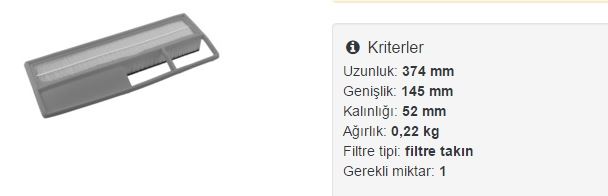 FROW 1622002003 — HAVA FİLTRESİ FIAT MULTIJET (ALBEA,DOBLO..) SUNGER