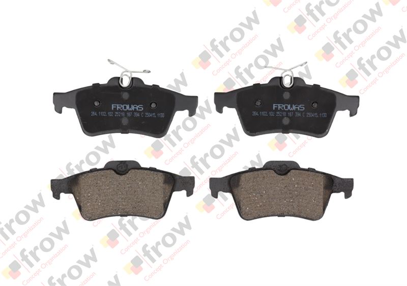 FROW 2641102102 — FREN BALATASI ARKA (123,2 mm) OPEL VECTRA C PEUGEOT P508 CITROEN C5 MAZDA 5 MAZD