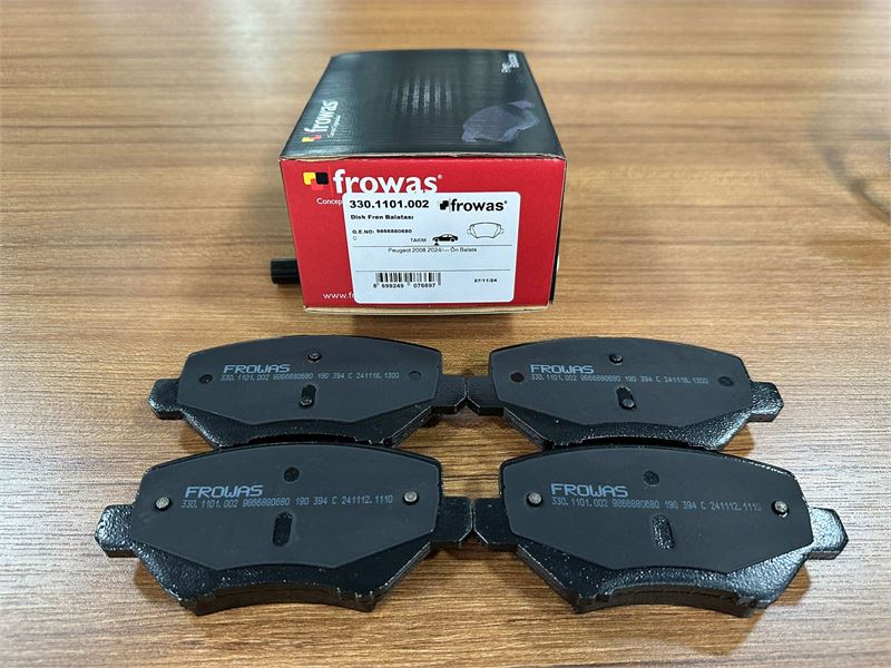 FROW 3301101002 — FREN BALATASI ÖN PEUGEOT P208 P2008 23- OPEL CORSA F