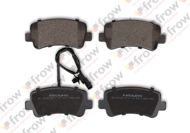 FROW 3631102001 — FREN BALATASI ARKA (128 mm) OPEL MOVANO B RENAULT MASTER IV 10-