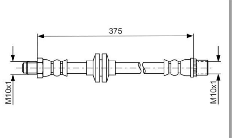 FROW 3631112001 — FREN HORTUMU (ON) (408 MM) RENAULT MASTER III 10-
