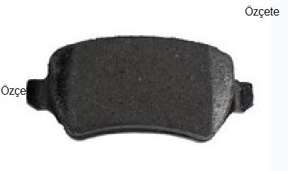 FROW 3661102002 — FREN BALATASI ARKA (95 mm) OPEL COMBO C ASTRA G 02- (KLIPS Y