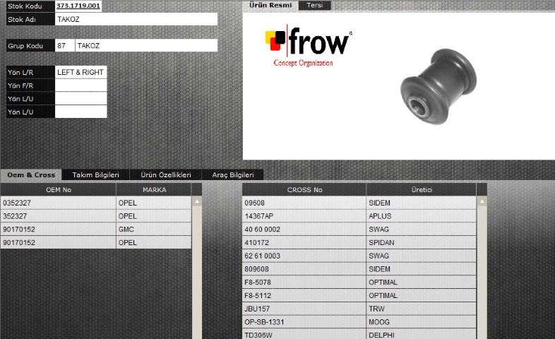 FROW 3731719001 — SALINCAK BURCU OPEL CORSA A