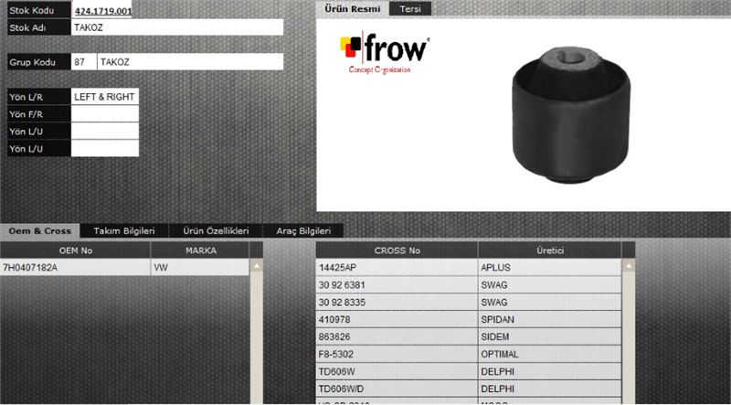 FROW 4241719001 — SALINCAK BURCU VOLKSWAGEN TRANSPORTER T5