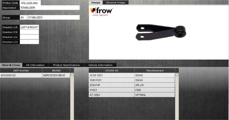 FROW 4711215001 — Z ROT (STABILIZER) (ON SAG SOL) MERCEDES W463 1979- 1992