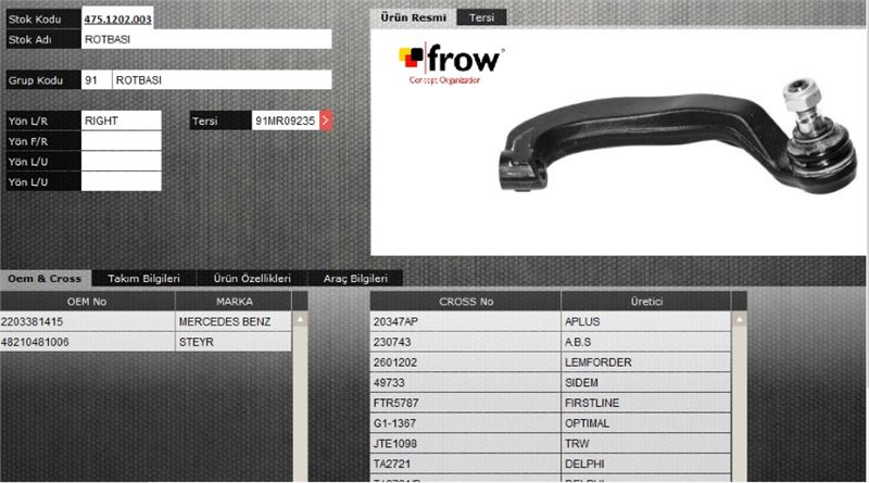 FROW 4751202003 — ROT BASI (SAG) MERCEDES W211 2002-