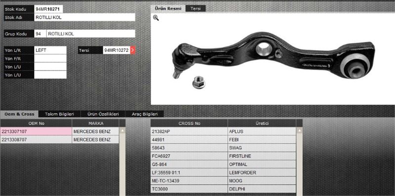 FROW 4771205007 — ROTILLI KOL (SOL) MERCEDES W221 S SERISI 05-
