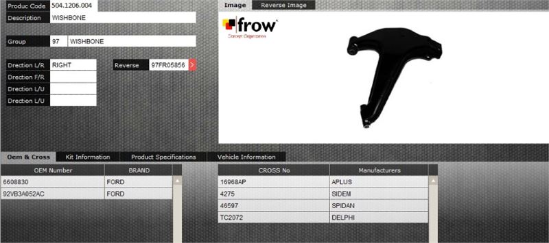 FROW 5041206004 — SALINCAK (SAG) FORD TRANSIT 87-