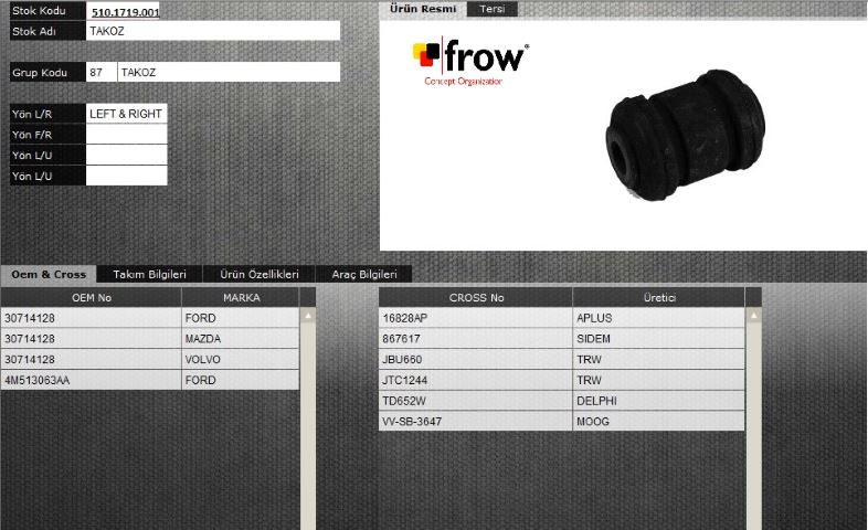 FROW 5101719001 — SALINCAK BURCU FORD FOCUS C-MAX (ORTA)