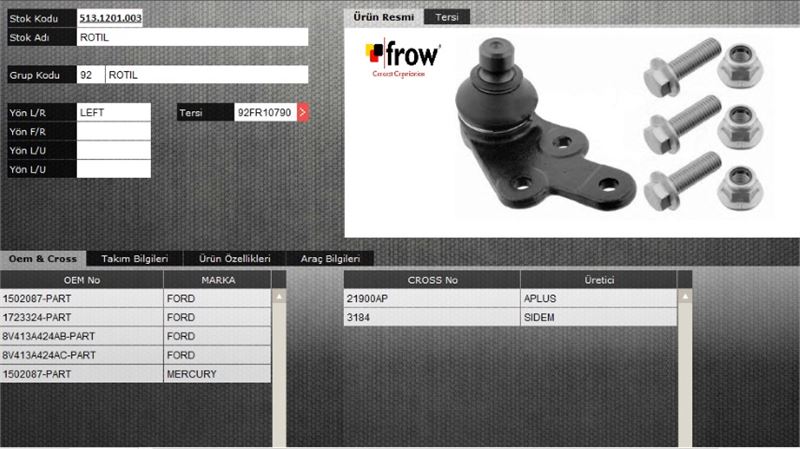 FROW 5131201003 — ROTIL (ALT SOL) FORD KUGA 20 TDCI