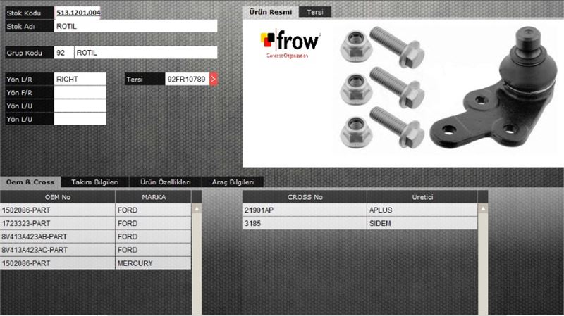 FROW 5131201004 — ROTIL (ALT SAG) FORD KUGA 20 TDCI