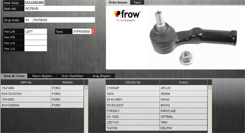 FROW 5131202002 — ROT BASI (SOL) FORD KUGA 20TDCI