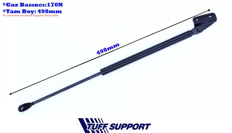 FROW 5531650002 — ARKA KAPI AMORTISORU (498 MM) HONDA CRV LX