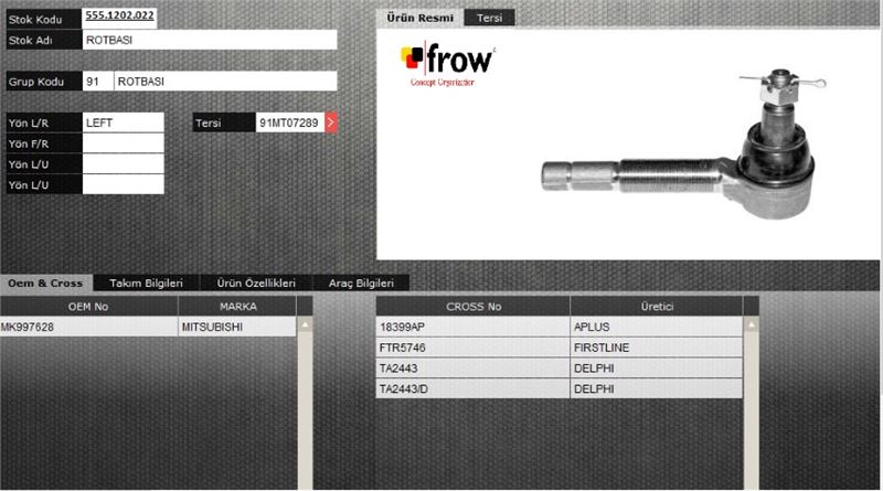 FROW 5551202022 — ROT BASI (SOL) MITSUBISHI CANTER 659