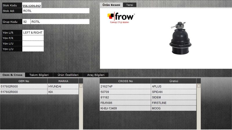 FROW 5561201012 — ROTIL (ALT SAG SOL) KIA CEED