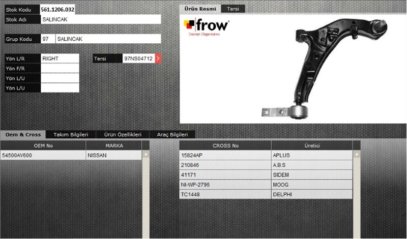 FROW 5611206032 — SALINCAK (SAG) NISSAN PRIMERA P12