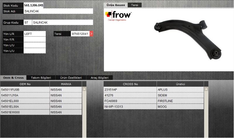 FROW 5611206041 — SALINCAK (SOL ON ALT) NISSAN TIIDA 07-