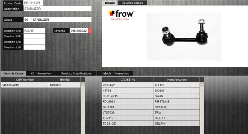 FROW 5611215039 — Z ROT (STABILIZER) (ARKA SAG) NISSAN MURANO 2005-