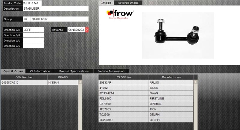 FROW 5611215040 — Z ROT (STABILIZER) (ARKA SOL) NISSAN MURANO 2005-