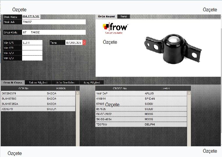 FROW 6041719002 — SALINCAK BURCU SKODA FELICIA