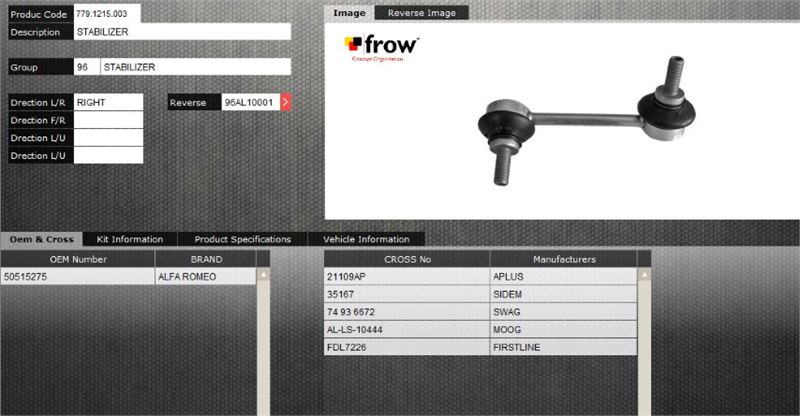 FROW 7791215003 — Z ROT (STABILIZER) (ARKA SOL) ALFA ROMEO GIULIETTA 1998-