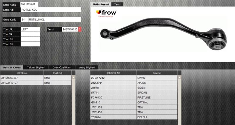 FROW 8061205002 — ROTILLI KOL (SOL) BMW X3 07-